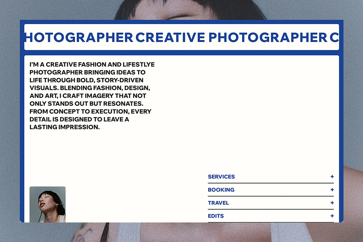Bold Photography Portfolio Template, a Wix Template by pixlspace (Photo 3 of 9)