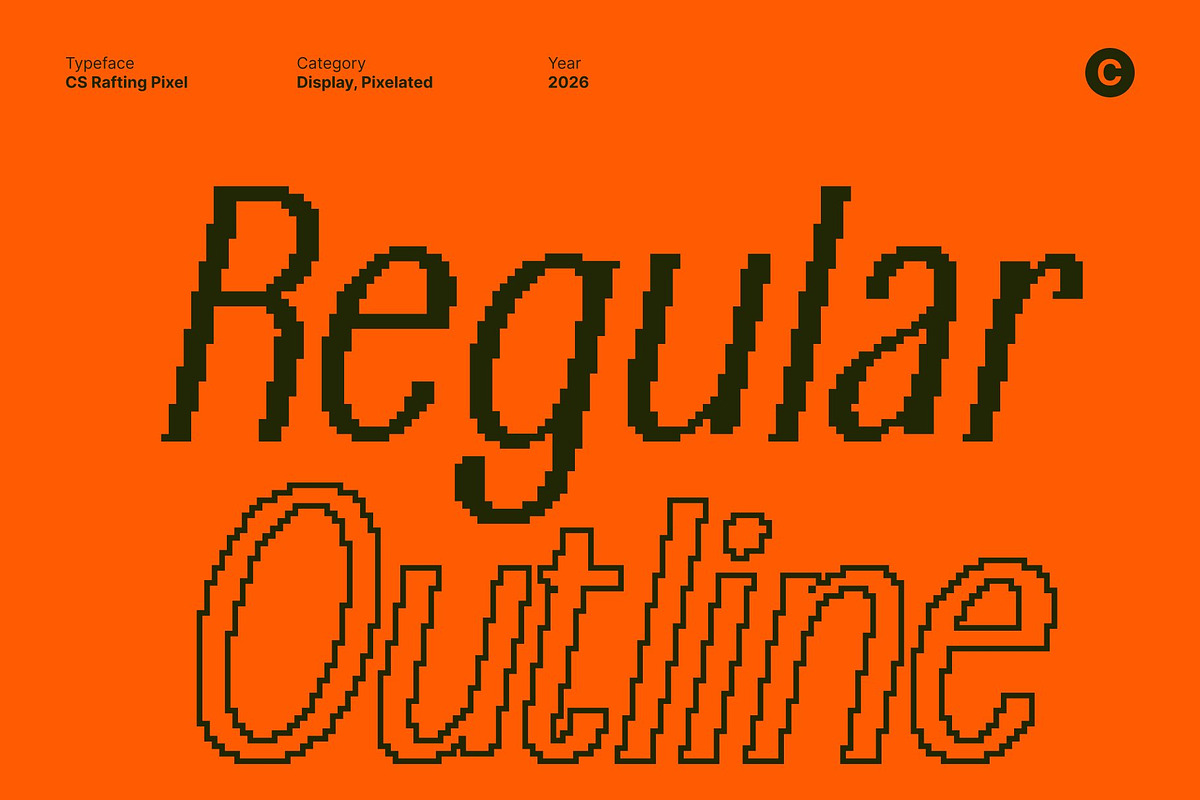CS Rafting Pixel, a Sans Serif Font by Craft Supply Co. (Photo 5 of 8)