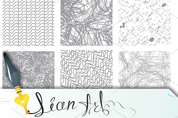 Seamless Patterns In Grunge Style