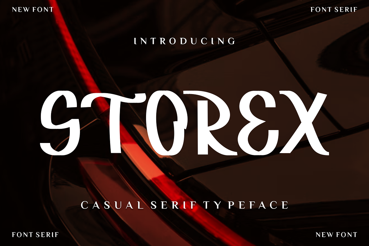 Storex font, a Serif Font by VectorCraft (Photo 1 of 4)