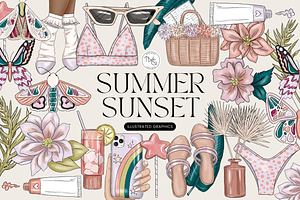 Girly Fashion Clip Art Bundle