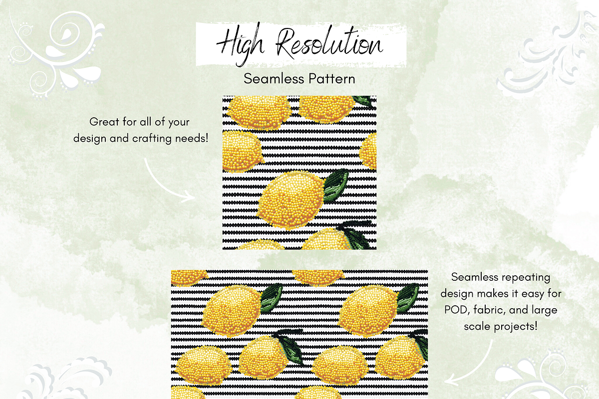 Beaded Summer Fruit Seamless, a Pattern Graphic by Paper & Pattern Studio (Photo 3 of 9)