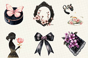 Black And Pink Mother's Day Clipart, an Illustration by OK Design (Thumbnail 5 of 5)