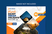 Travel Agency Social Media Post, a Marketing Template by Photoshop Action (Thumbnail 2 of 18)