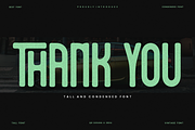 Hekotha - Tall & Condensed Font, a Sans Serif Font by QR Design Studio (Thumbnail 6 of 6)