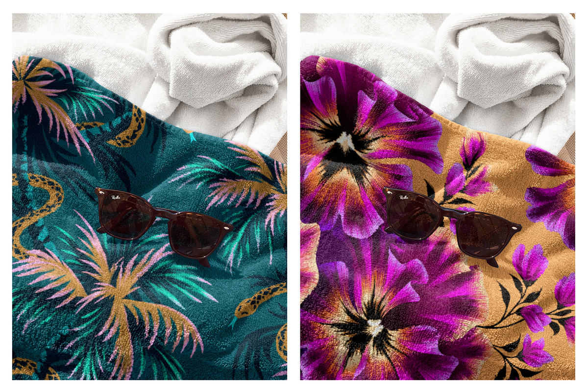 Beach Towel Mockup, a Household Mockup by Andrea Muller (Photo 6 of 7)