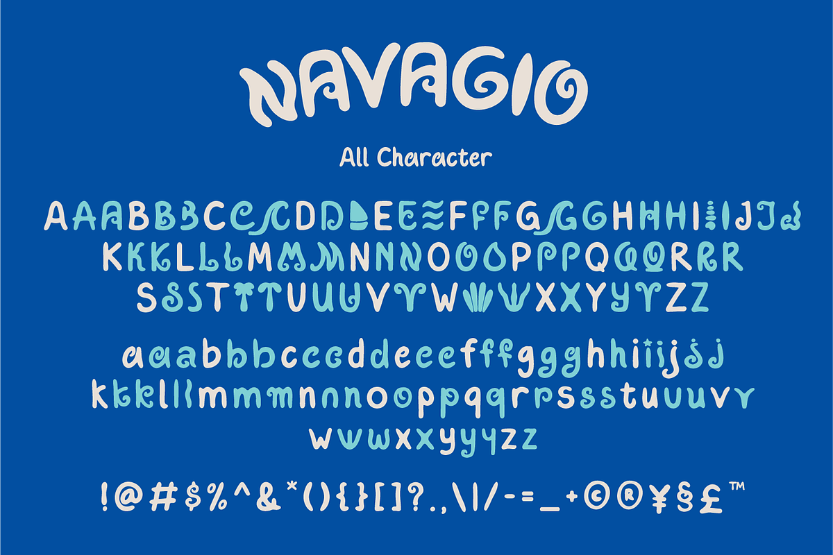 Navagio Coastal Handwritten Display, a Font by Haps Space (Photo 4 of 14)