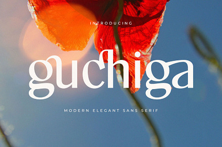 Guchiga - Modern Elegant Sans Serif, a Sans Serif Font by Jimoji