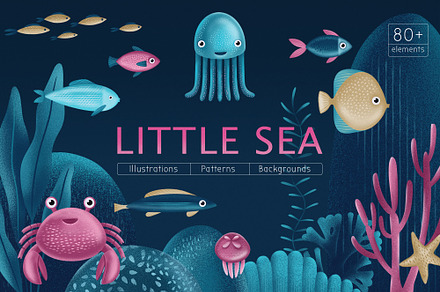 Little Sea Illustrations set