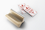 Stamp Business Card Mock-Up, an Advertising Mockup by DesignRushMarket (Thumbnail 3 of 9)