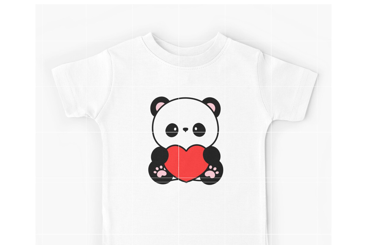 Cute Panda with Heart SVG, an Illustration by TheHitShop (Photo 9 of 10)