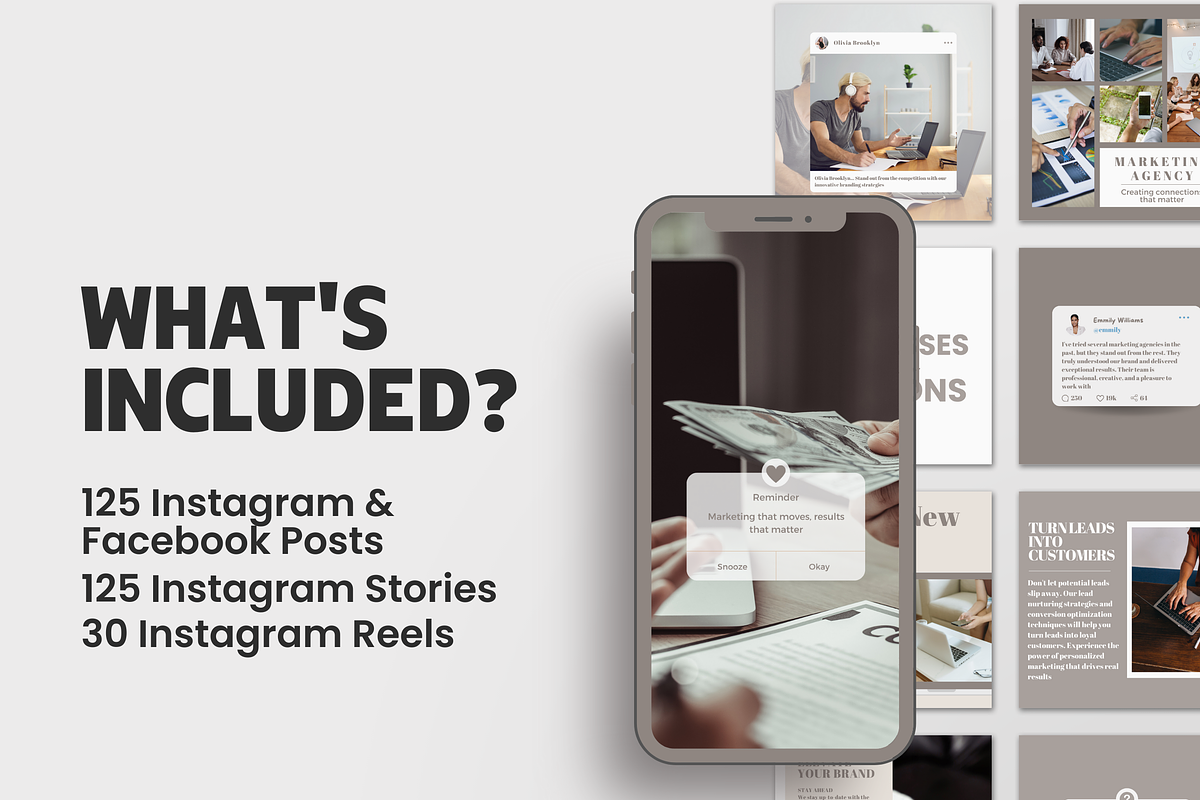 Marketing Agency Marketing Bundle, a Social Media Template by EliteMatidi (Photo 4 of 16)