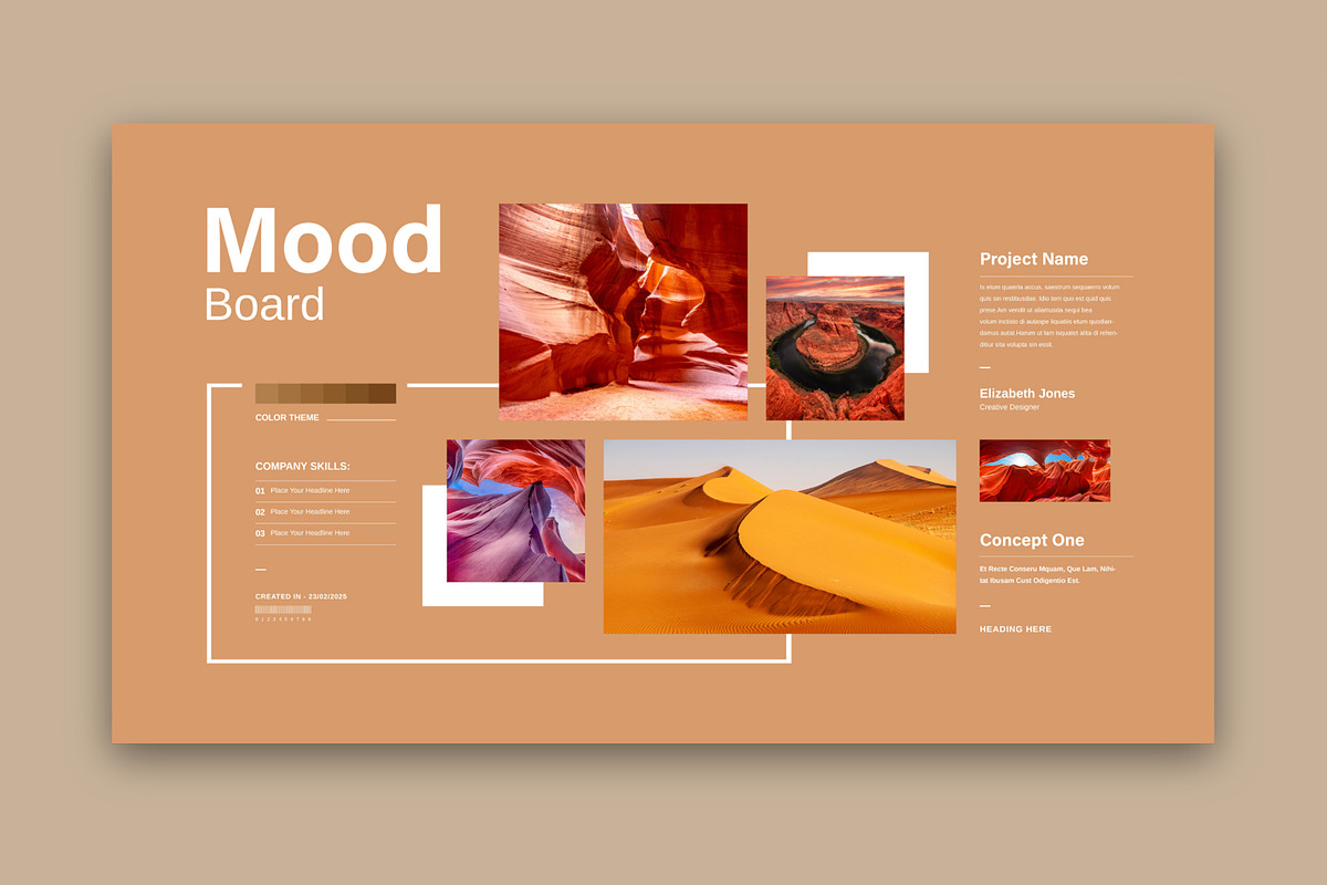 Mood Board Layout Template preview 2