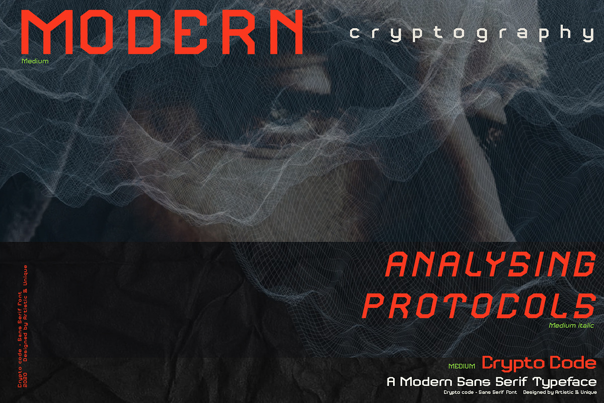 Crypto code - Sans Serif font family, a Sans Serif Font by Artistic & Unique (Photo 10 of 12)