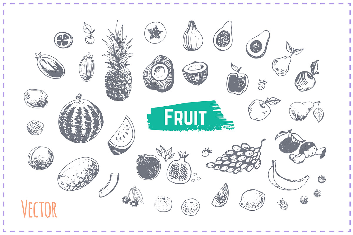 Hand-drawn Cooking and Food Icons, a Decorative Illustration by Margo Miller (Photo 35 of 48)