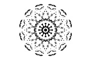 Black and White Mandala Patterns Set, a Decorative Illustration by NJ Himel (Thumbnail 26 of 101)
