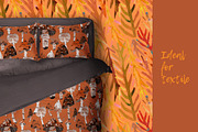 forest mushroom, a Pattern Graphic by watercolor kamill (Thumbnail 2 of 7)
