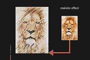 Chalk Effect Photoshop Action, an Action Add-On by Voleshads (Thumbnail 5 of 8)
