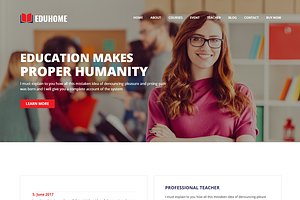 Education HTML Template - Eduhome