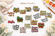 Sarcastic Christmas Quote Clipart, an Illustration by Artnoy (Thumbnail 7 of 8)