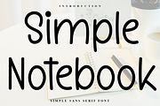 Simple Notebook, a Sans Serif Font by FreshTypeINK (Thumbnail 1 of 8)