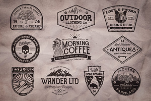 Vintage Americana Badges And Logos 2