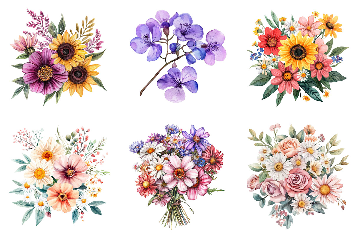 Mexican Flowers,, an Illustration by DreamArtGraphic (Photo 3 of 4)