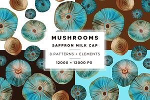 Watercolor Mushroom Patterns