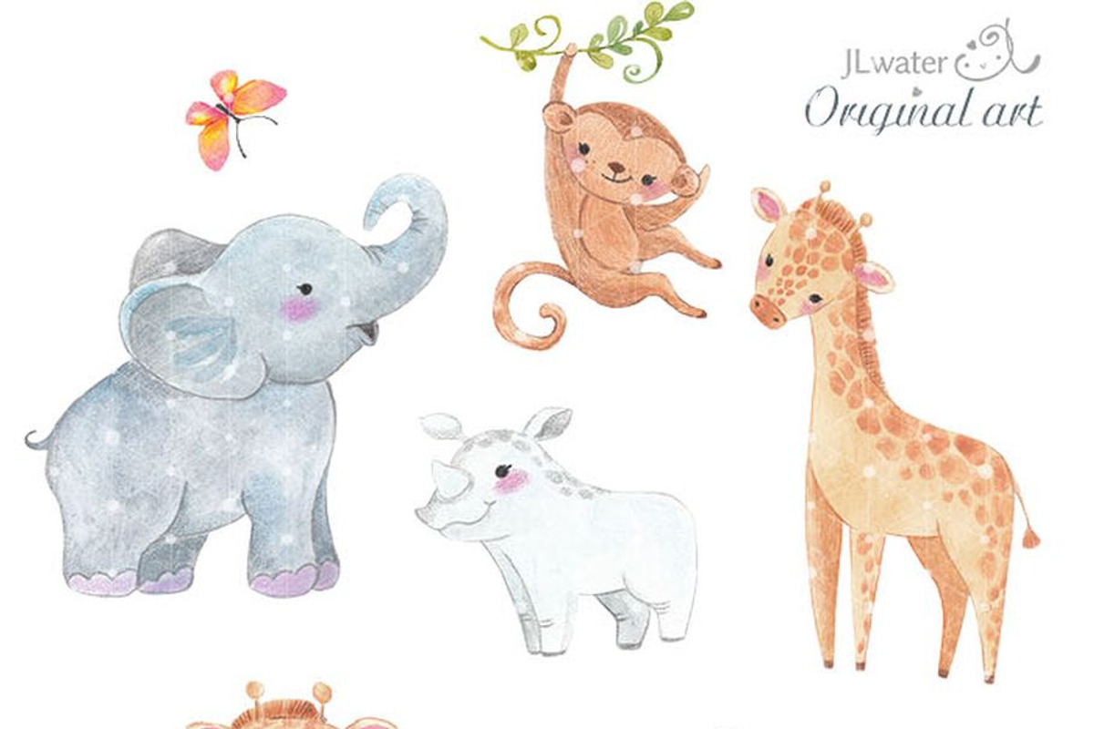 Safari, Jungle Animals, an Animal Illustration by JaneLane (Photo 1 of 2)