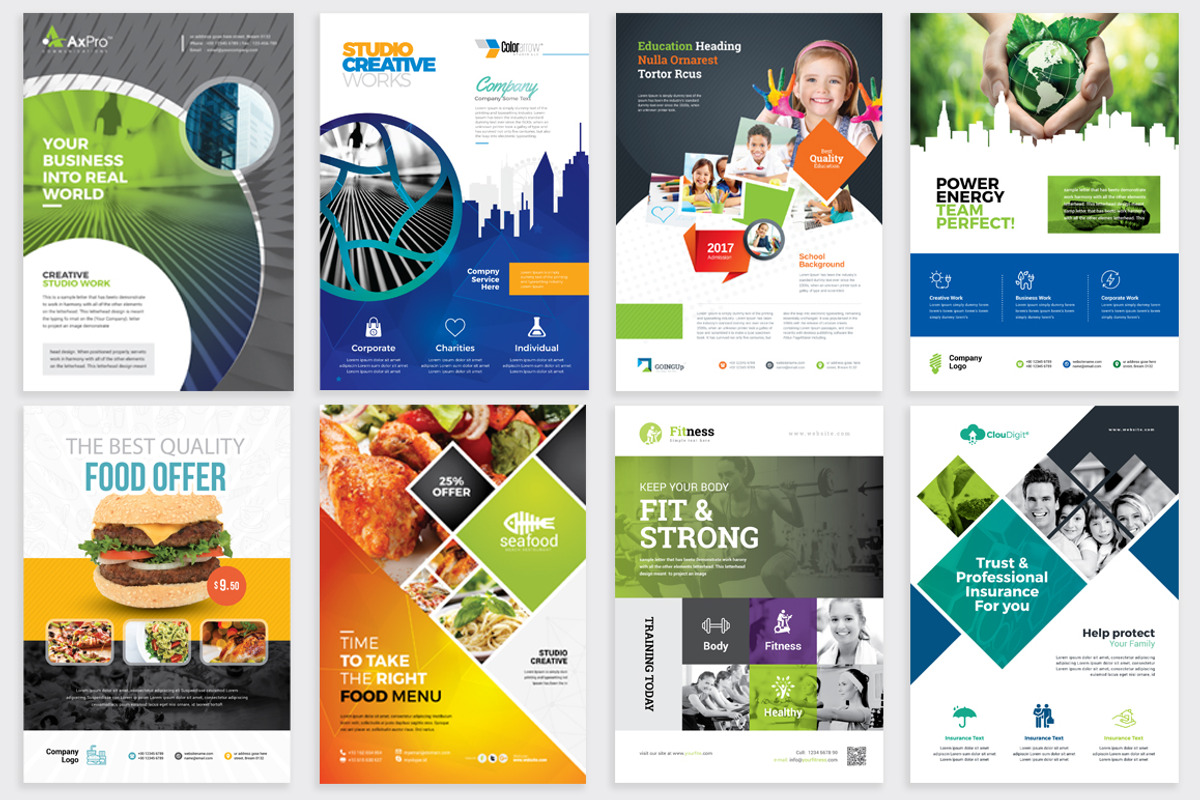 Flyer Bundle, a Flyer Template by GoldenPixelStudio (Photo 6 of 9)