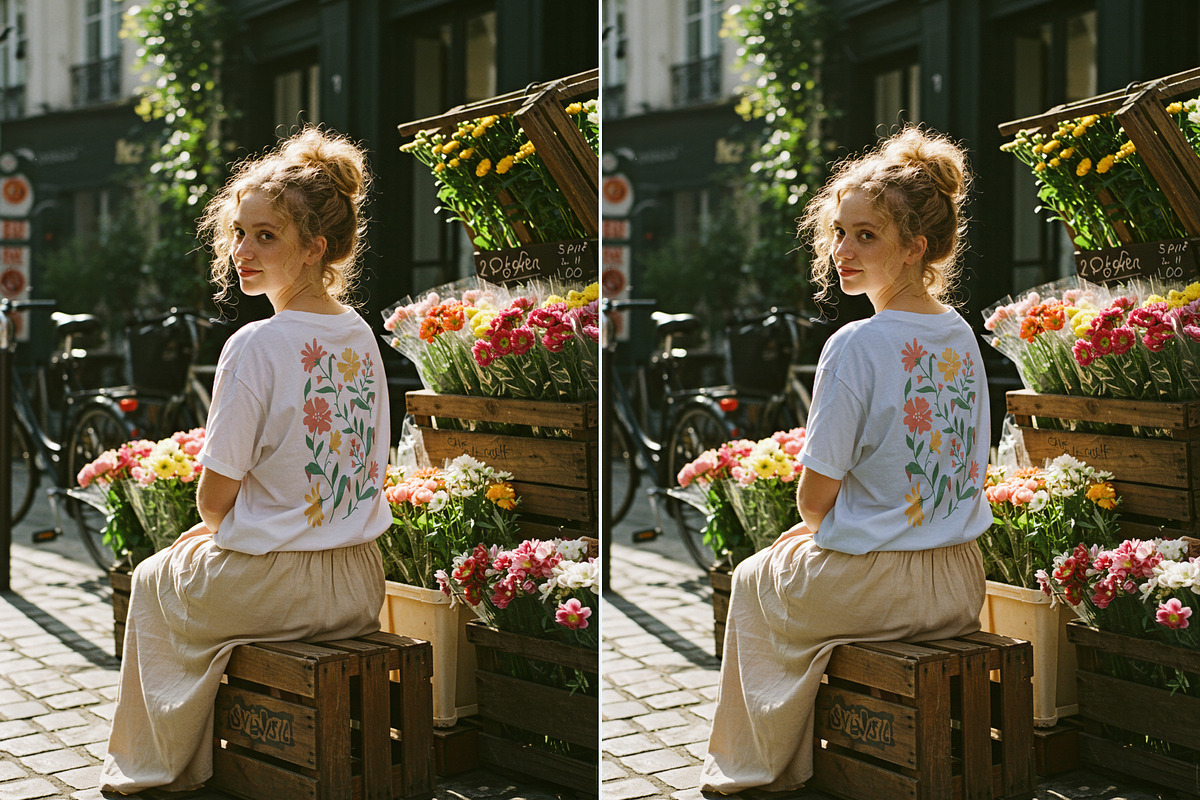 Flower Shop T-Shirt Mockup Bundle, a Shirt Mockup by Goodies.Buro (Photo 3 of 3)