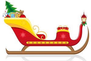 Christmas Sleigh Of Santa Claus