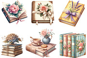 Pastel Cottage Shabby Chic Books, an Illustration by Designking (Thumbnail 2 of 4)
