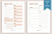 Weekly Planner Template, Canva, a Templates & Theme by Jaboor Magics (Thumbnail 2 of 5)