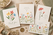 90 Whimsical Flowers Clipart, a Decorative Illustration by Anna Studio (Thumbnail 2 of 12)