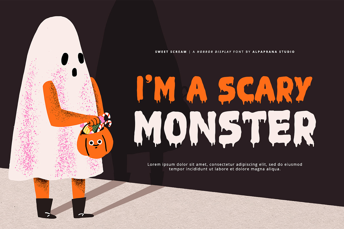Sweet Scream - Display Font, a Script Font by Alpaprana (Photo 6 of 10)