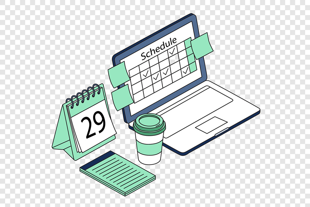 Calendar & Task Management Vector, a Work Illustration by Partikusi Design (Photo 3 of 3)