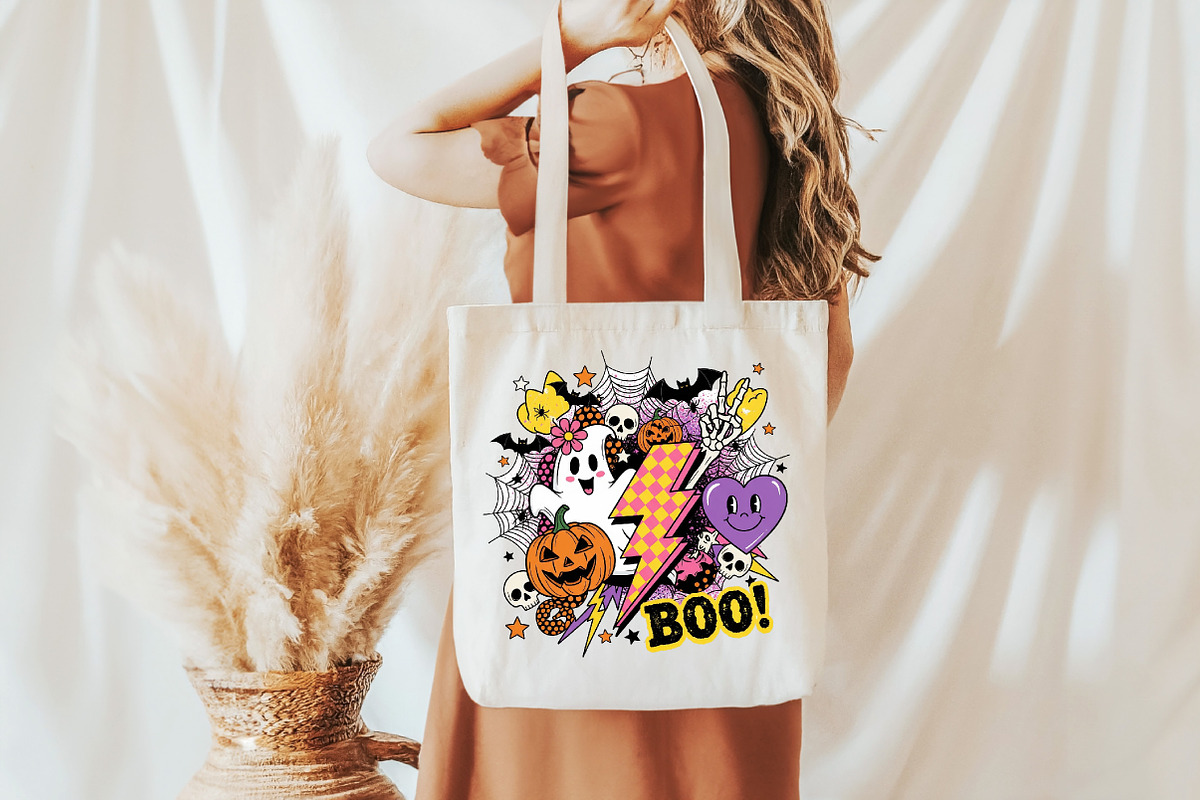 Retro Halloween PNG Sublimation, an Illustration by DreamCafeArt (Photo 5 of 7)