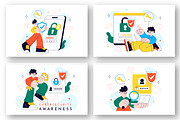 10 Cybersecurity Awareness Campaign, a Technology Illustration by denayunebgt (Thumbnail 2 of 4)