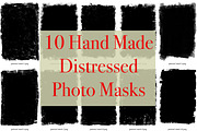10 Distressed Hand Made Photo Masks, a Texture Graphic by dyrkwyst textures (Thumbnail 1 of 4)