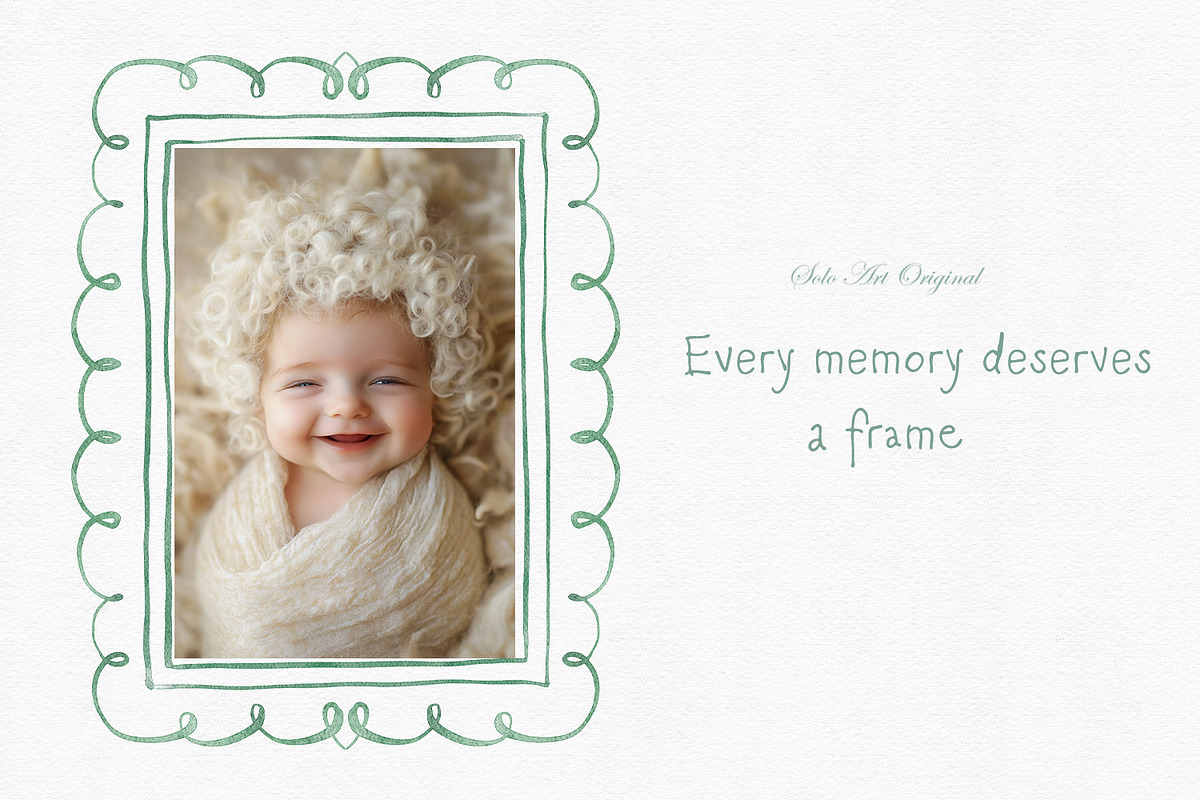 Hand-Drawn Whimsical Wavy Frames, a Graphic by Solo Art Original (Photo 6 of 7)
