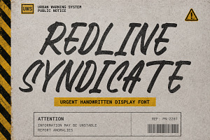 Redline Syndicate Display Font