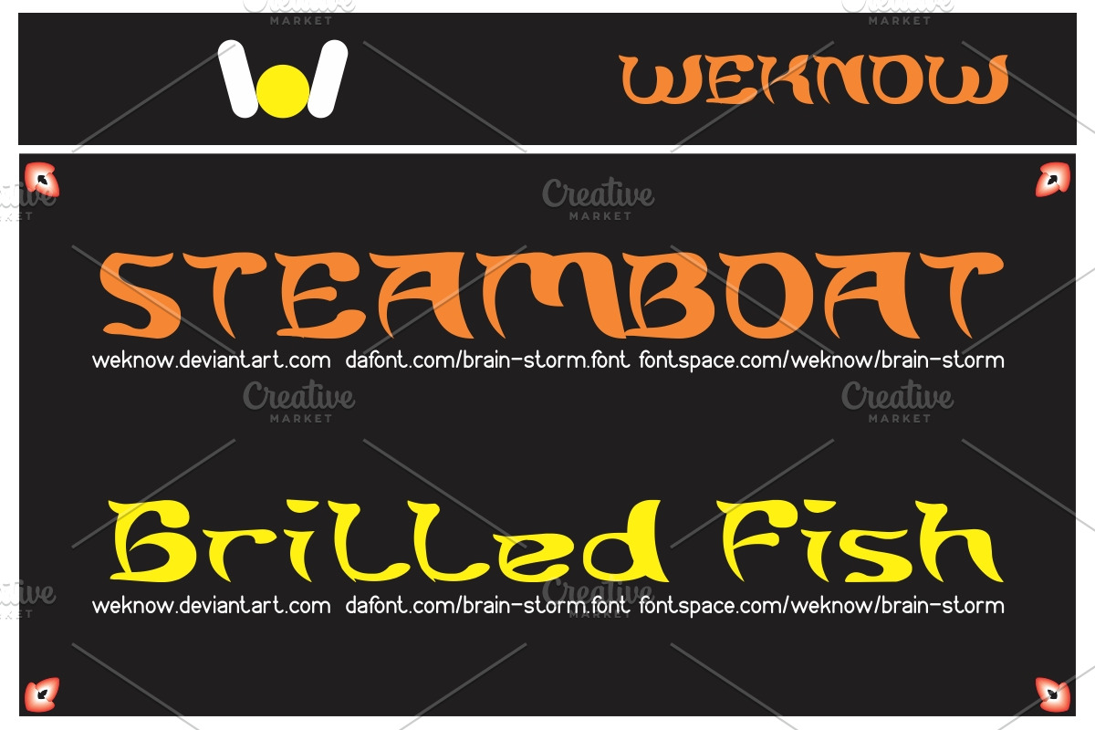 brain storm font preview 5