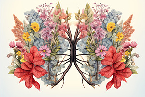 Blossoming Respiration, an Object Illustration by Beautiful things