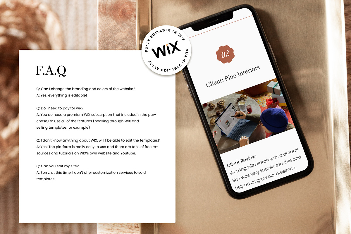 Sarah Social - WIX Website Template, a Wix Template by AndrewPixel (Photo 3 of 9)
