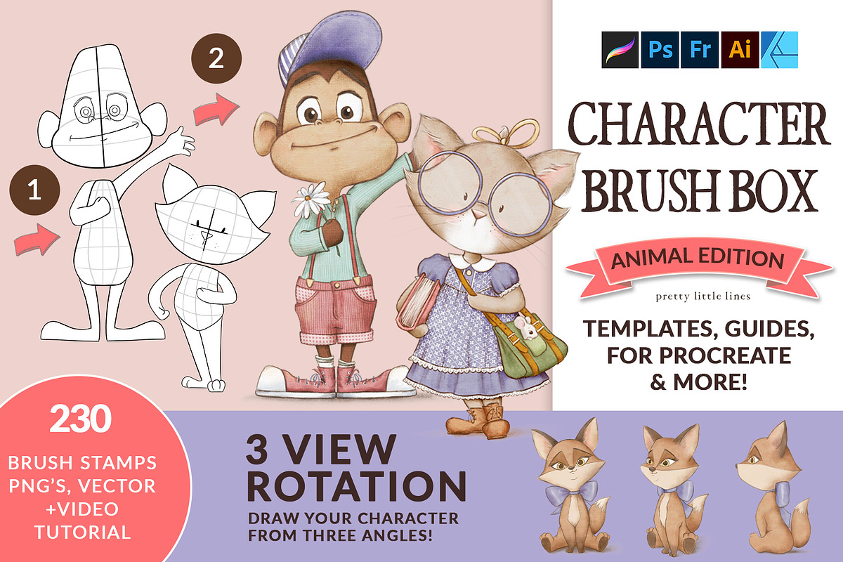 Character Brush Box, a Brush Add-On by Pretty Little Lines (Photo 1 of 14)