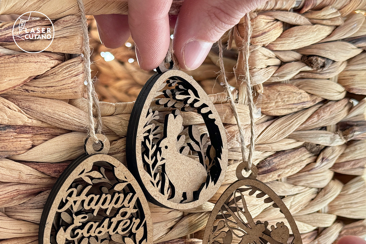 Easter Tags Bundle, Multilayer Files, a Templates & Theme by LaserCutano (Photo 3 of 8)