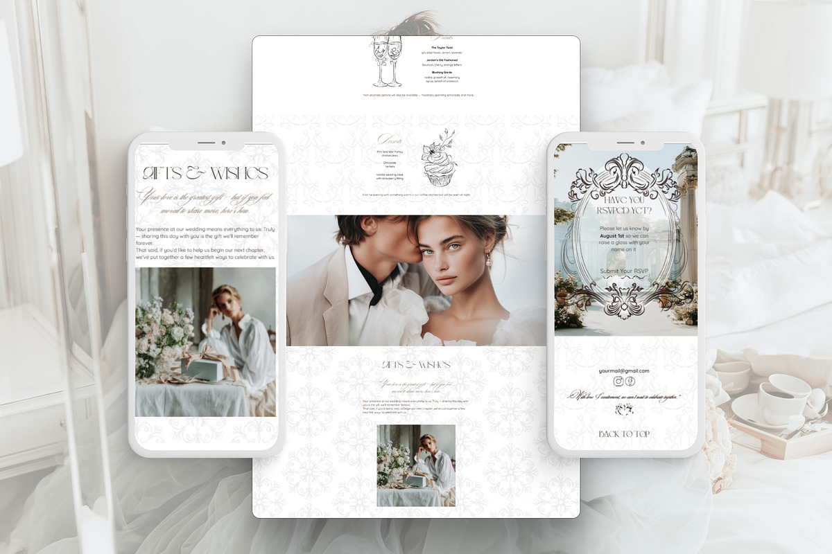 Wedding Canva Website Template preview 5
