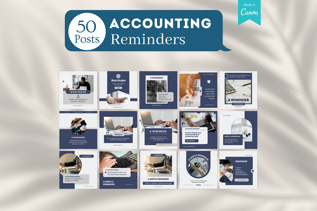 Accountant Posts - Canva Templates, a Social Media Template by Viral Content Design (Photo 8 of 15)