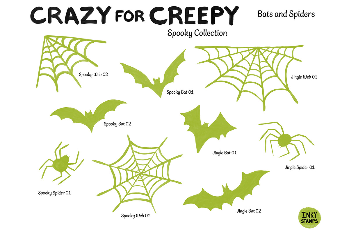 Spooky Stamp Brushes - Photoshop, a Brush Add-On by INKY STAMP BRUSHES (Photo 4 of 10)